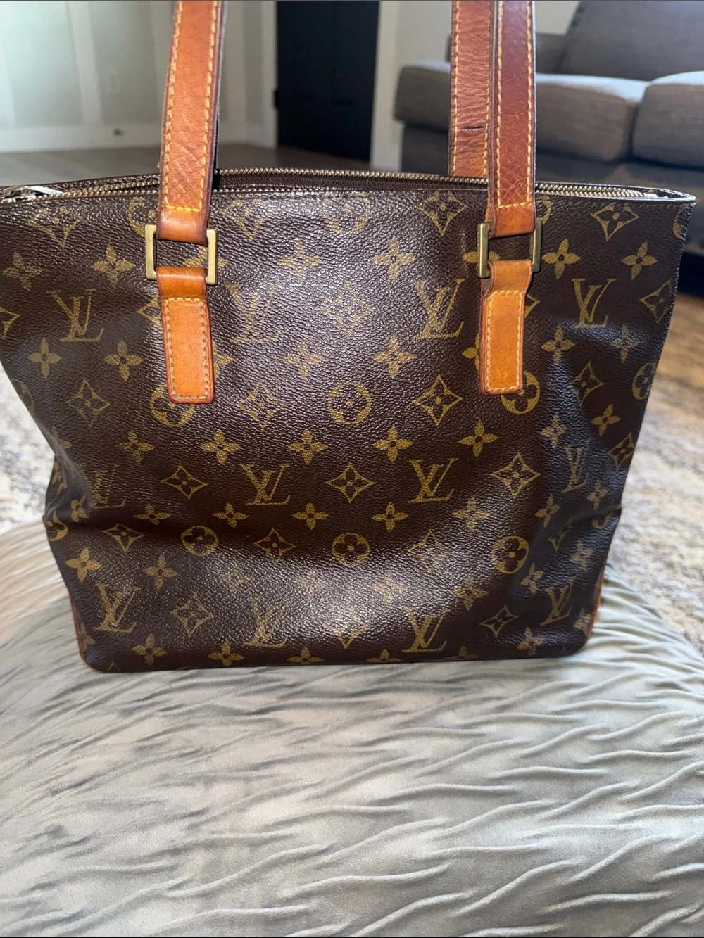 Authentic Vintage Louis Vuitton Monogram Cabas Piano Tote Handbag